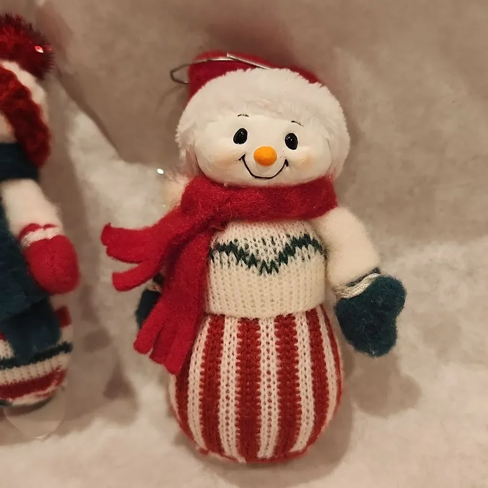 Hallmark 2003 Snowman Christmas Ornaments Set of 2